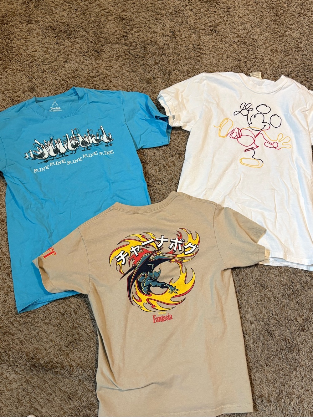 Disney Shirt Lot Men Size Small Unisex